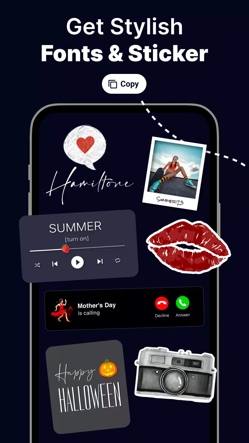 Fonts & Stickers. Add text Ảnh chụp màn hình 2