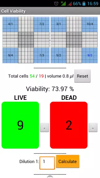 Cells Calculator स्क्रीनशॉट 4