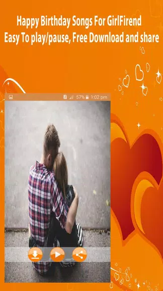 Happy Birthday Song For Girlfriend ဖန်သားပြင်ဓာတ်ပုံ 2