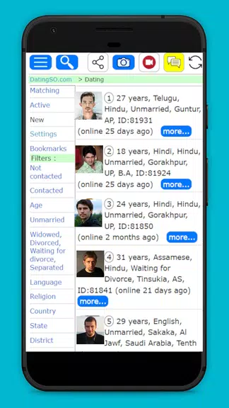Dating. Chat, Messages ဖန်သားပြင်ဓာတ်ပုံ 3