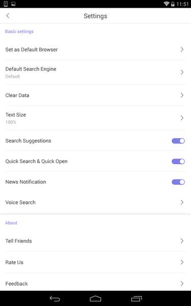 APUS Browser ဖန်သားပြင်ဓာတ်ပုံ 3