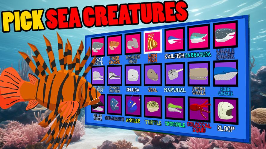 Shark Fights Sea Creatures Screenshot 2