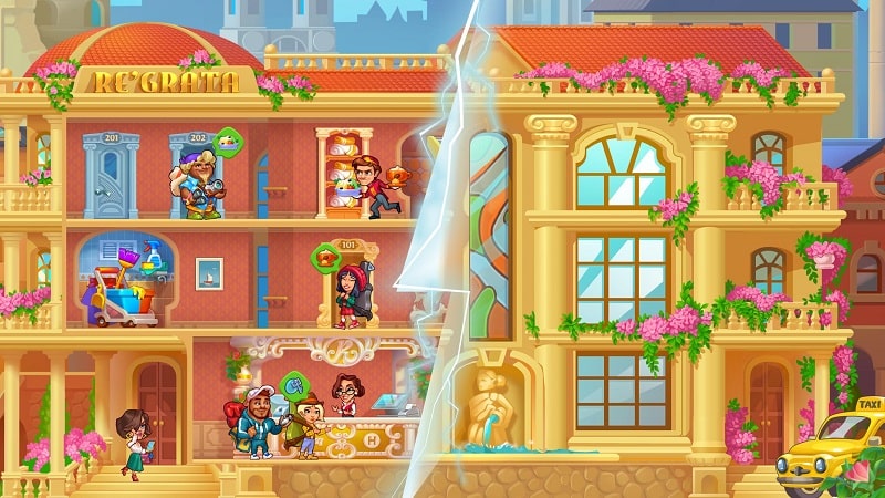 Grand Hotel Mania: 酒店遊戲應用截圖第4張
