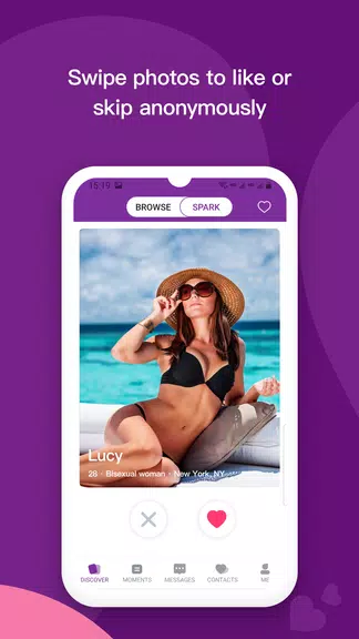 Les: Lesbian Dating & Chat App ဖန်သားပြင်ဓာတ်ပုံ 2