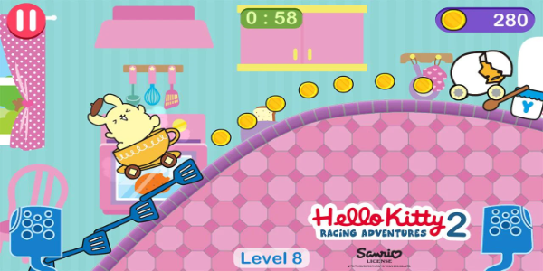 Hello Kitty games - car game Tangkapan skrin 1