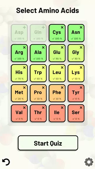 Amino Acid Quiz Tangkapan skrin 2