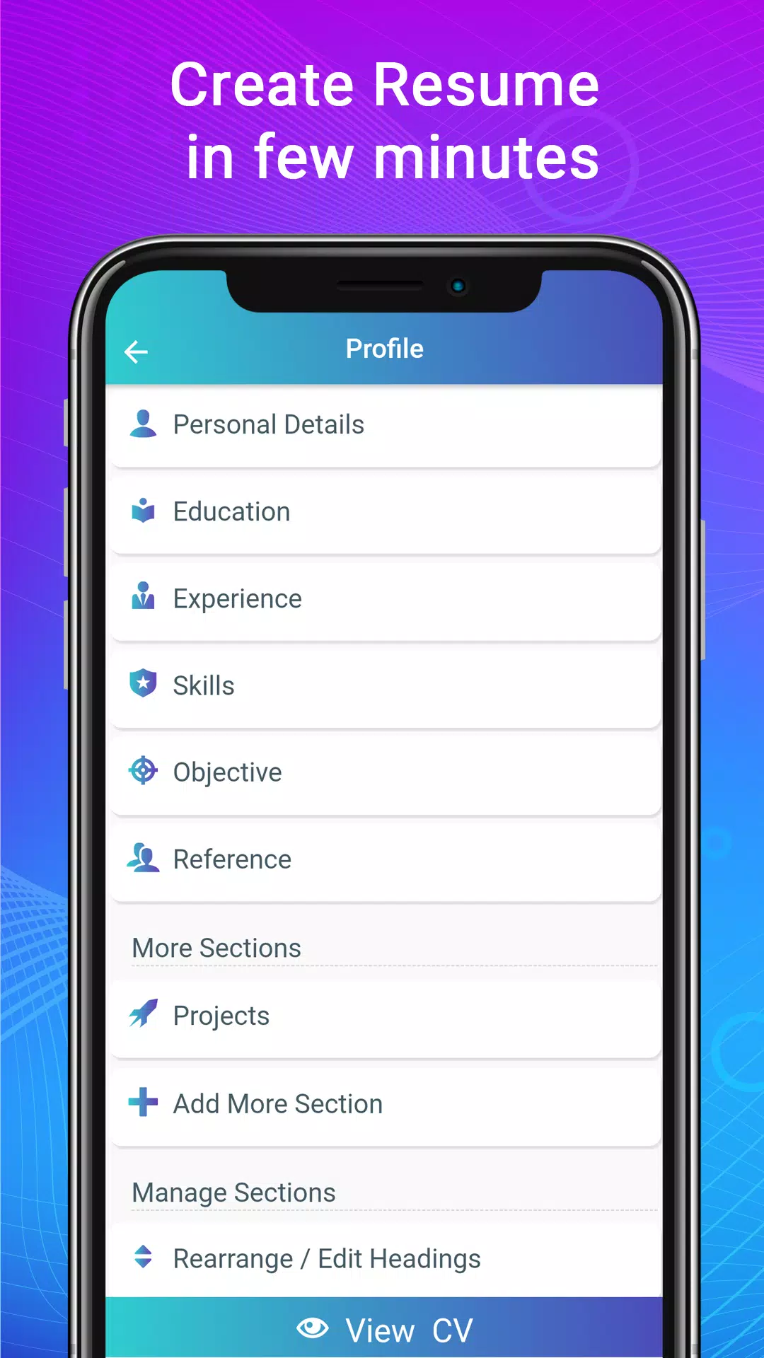 Resume Builder App, CV maker应用截图第2张