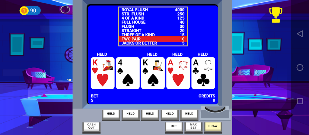 Video Poker Big Bet ဖန်သားပြင်ဓာတ်ပုံ 1