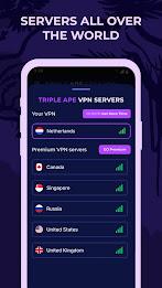 Triple Ape VPN - Safe & Secure Zrzut ekranu 2