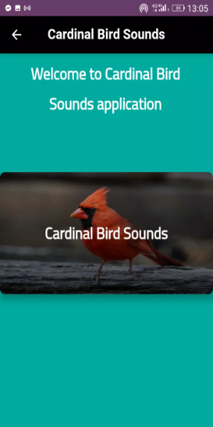 Cardinal sounds and calls Captura de pantalla 1
