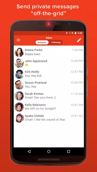 FireChat Capture d'écran 2