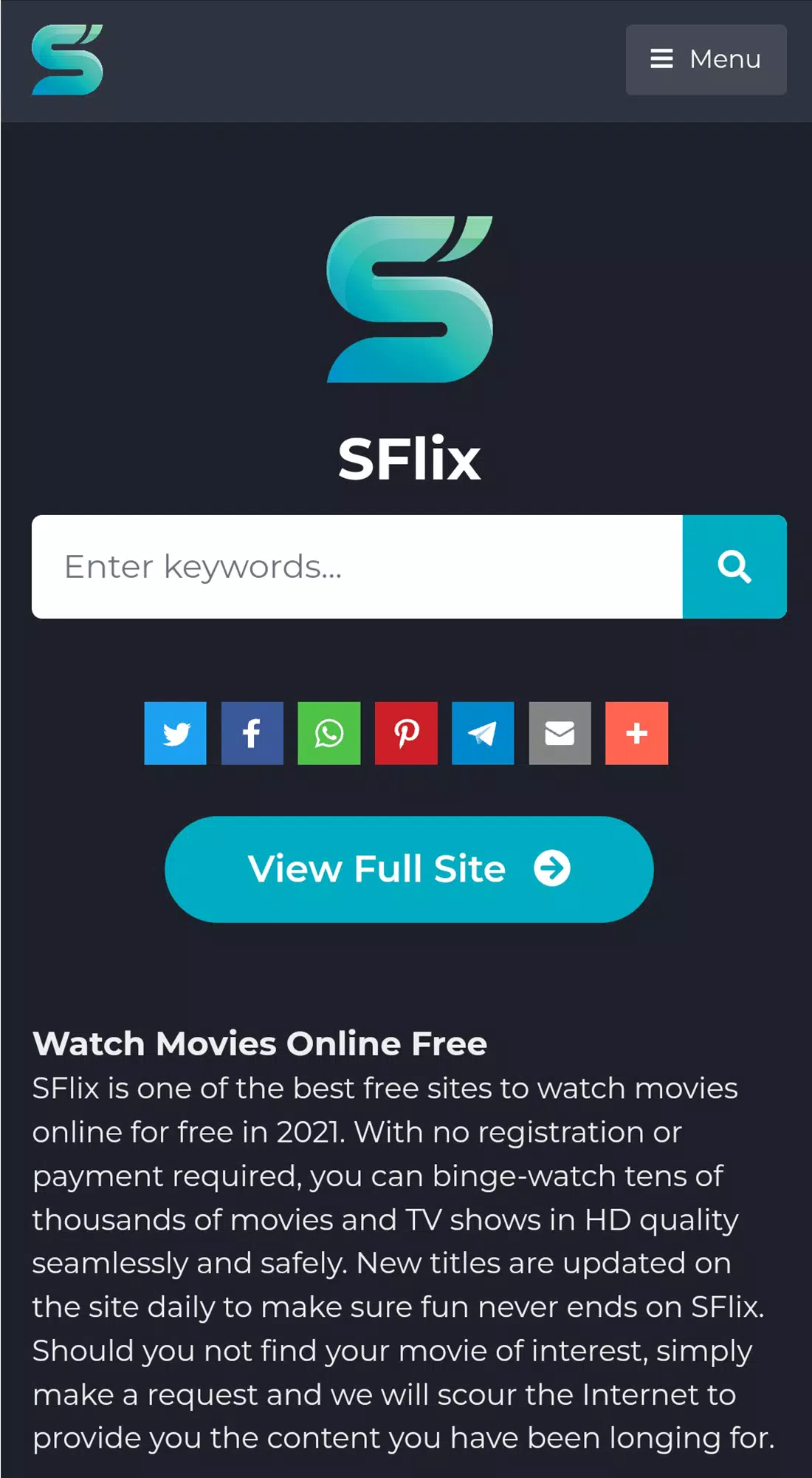 SFlix for Movies and Series Screenshot 1