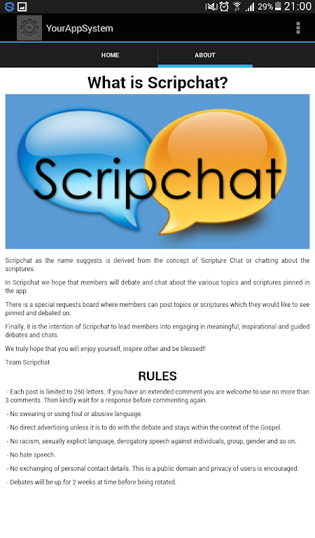 Scripchat Captura de tela 4