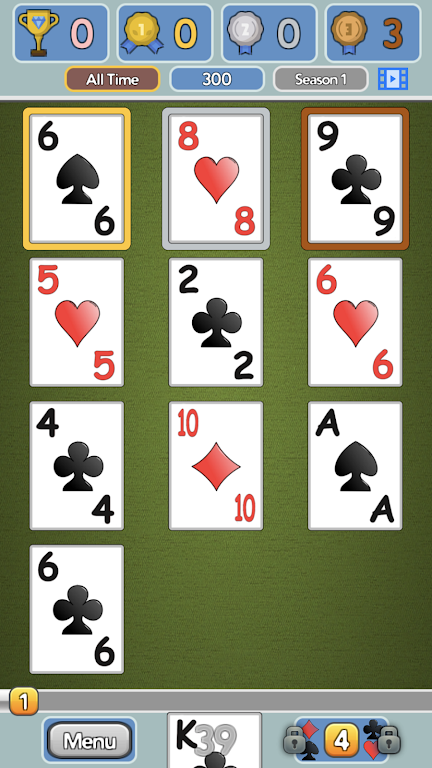 One Stack Solitaire: Free Card Game 스크린샷 3
