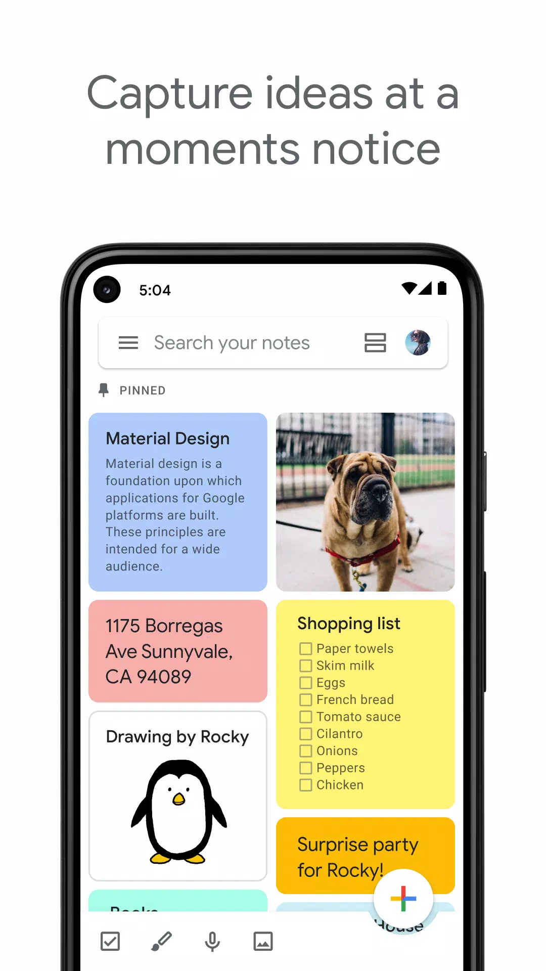 Google Keep - Notes and Lists ภาพหน้าจอ 1