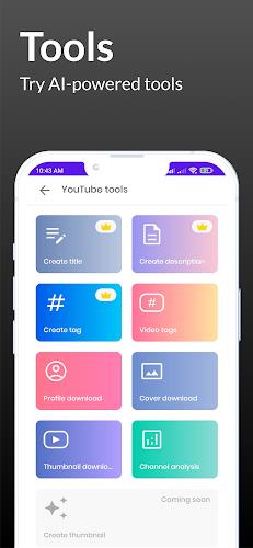 ytSocial - subs, views & tools應用截圖第4張
