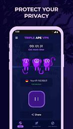 Triple Ape VPN - Safe & Secure Zrzut ekranu 1