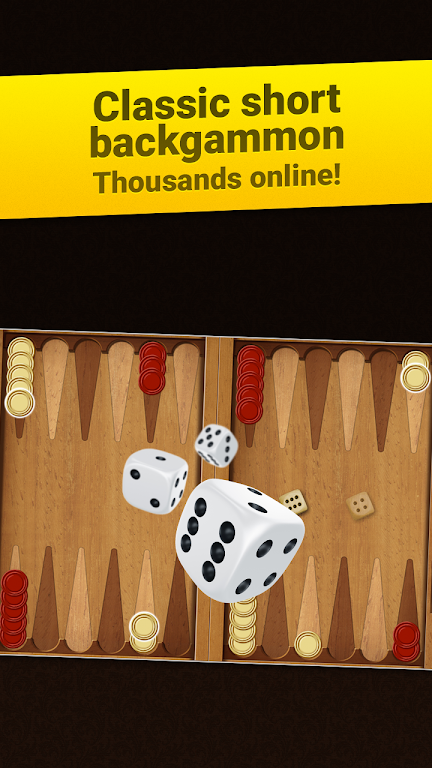 Backgammon Short Arena: Play online backgammon!应用截图第1张