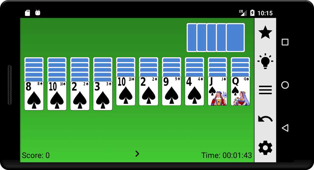 Spider card game 2019 スクリーンショット 1