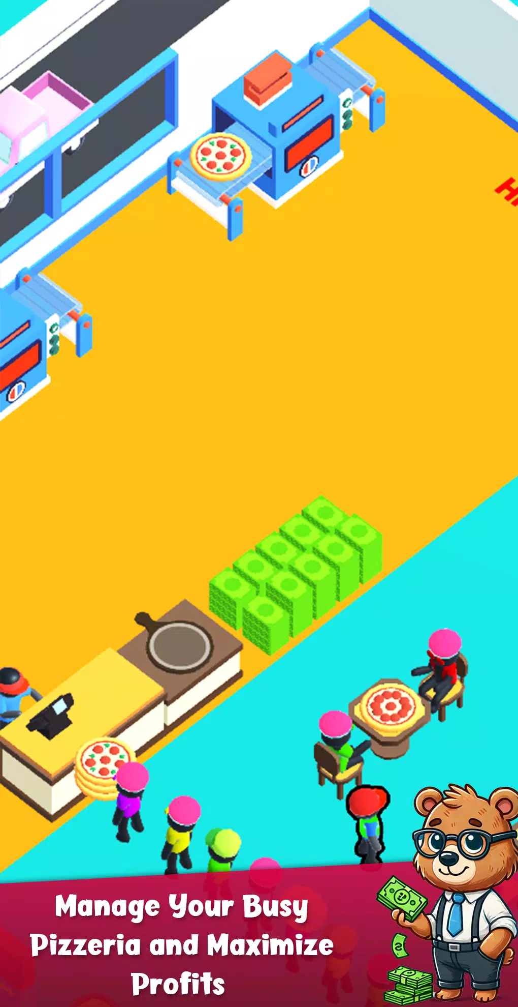 Bear Pizza Maker:Cooking Games Captura de pantalla 3