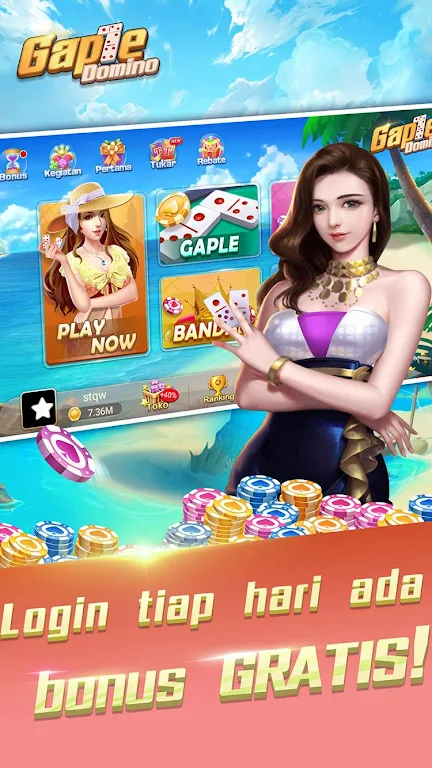 Domino Gaple: QQ 99 dan Texas Lokal Indo Ảnh chụp màn hình 1
