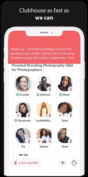 Clubhouse Drop-in audio chat android Guide Скриншот 4