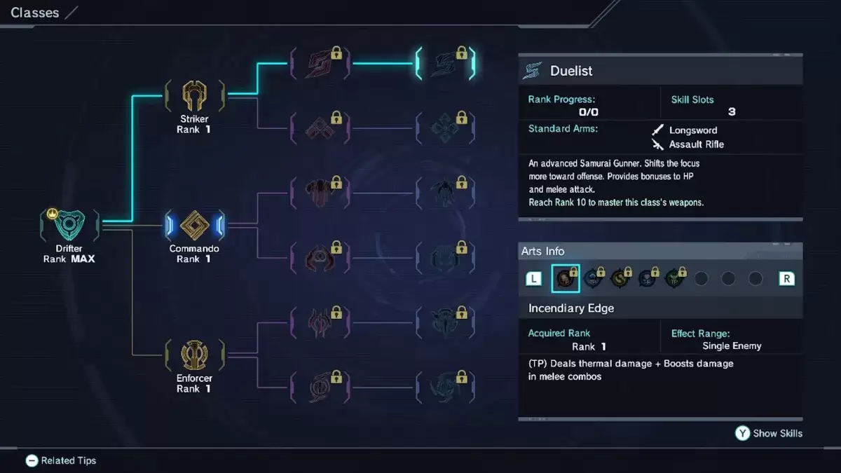 Duelist class in Xenoblade Chronicles X