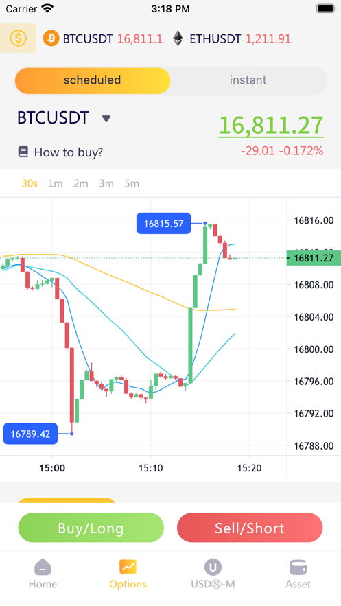 Schermata FTK Bitcoin & ETH Exchange 1