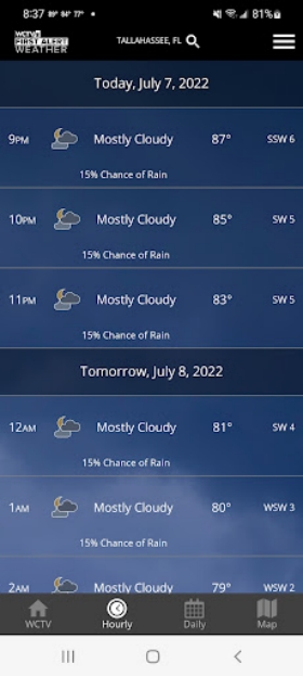 WCTV First Alert Weather 스크린샷 1