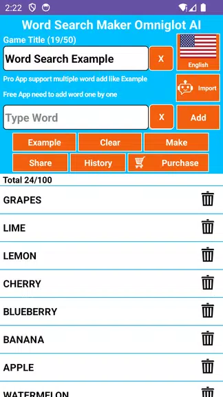 Word Search Maker Omniglot應用截圖第1張