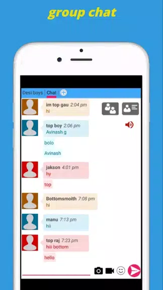 Schermata Gay Chat App & Gay Dating App 3