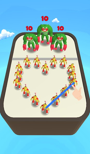 Merge Monster: Frog Evolution Mod Ảnh chụp màn hình 1