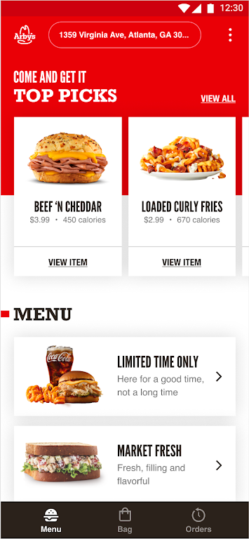 Arby's Fast Food Sandwiches Скриншот 1