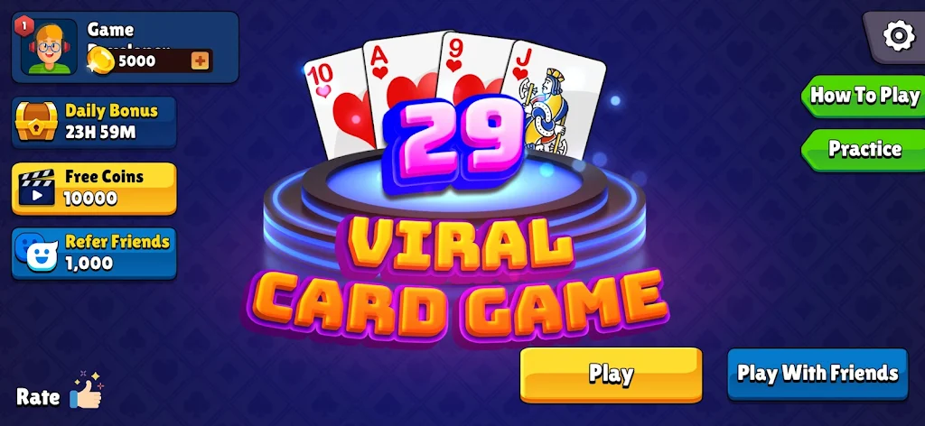 Viral 29 Card Game Screenshot 1