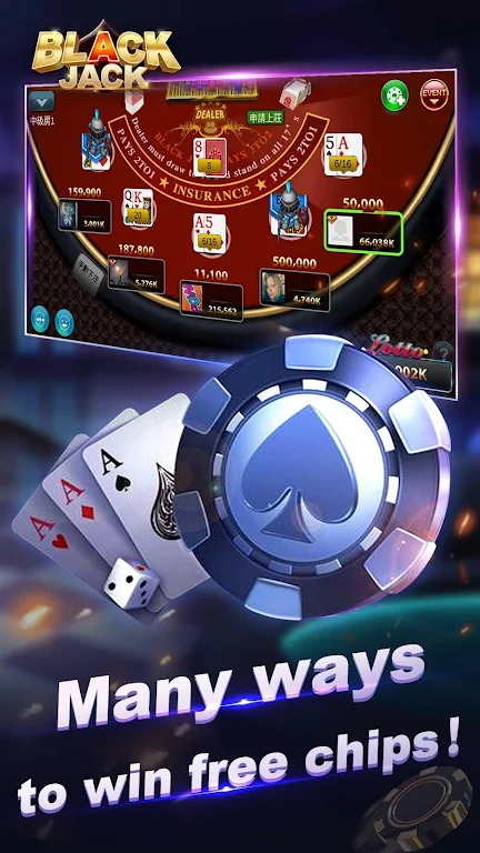 Blackjack 21-Free online poker game-jackpot casino Tangkapan skrin 3