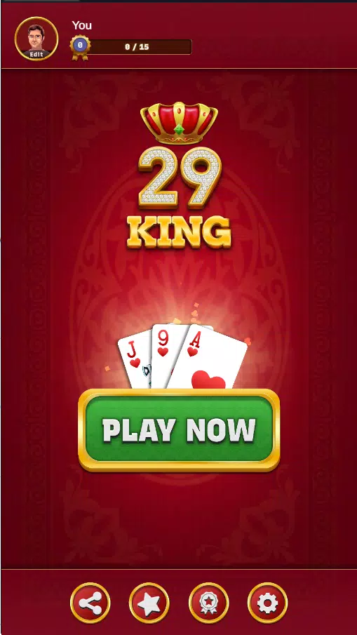 29 King Card Game Offline Ekran Görüntüsü 1