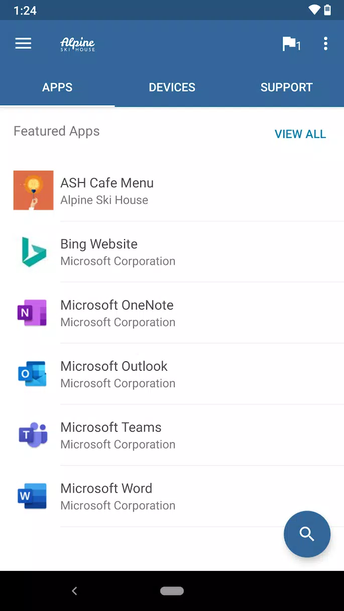 Microsoft Intune 회사 포털 스크린샷 2
