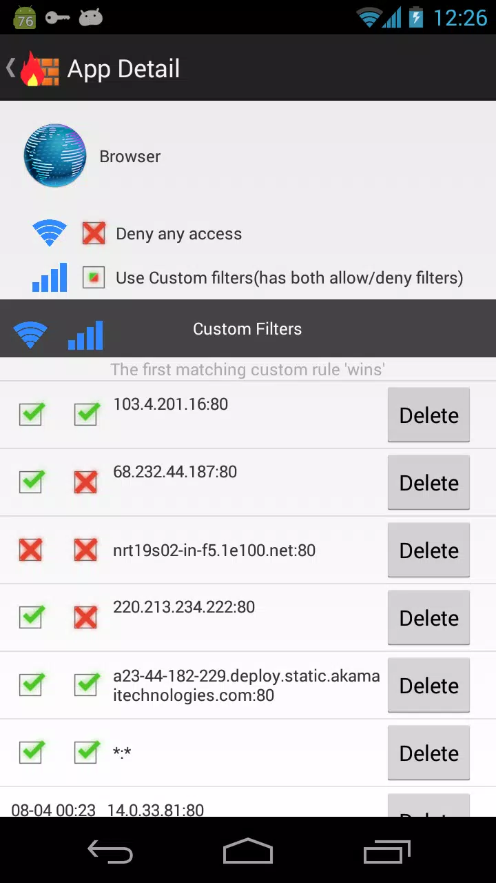 NoRoot Firewall स्क्रीनशॉट 2