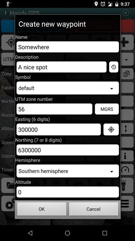 Handy GPS Tangkapan skrin 2