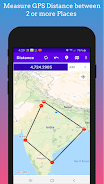 GPS Distance Measurement Screenshot 1