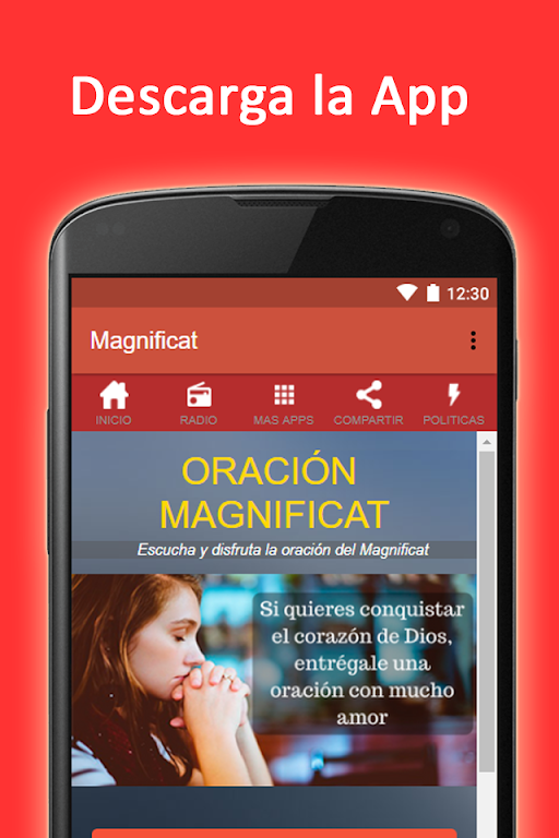 Oracion la magnifica en audio: El Magnificat Schermafbeelding 1