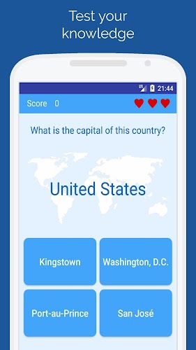 Capitals of the countries Quiz应用截图第1张