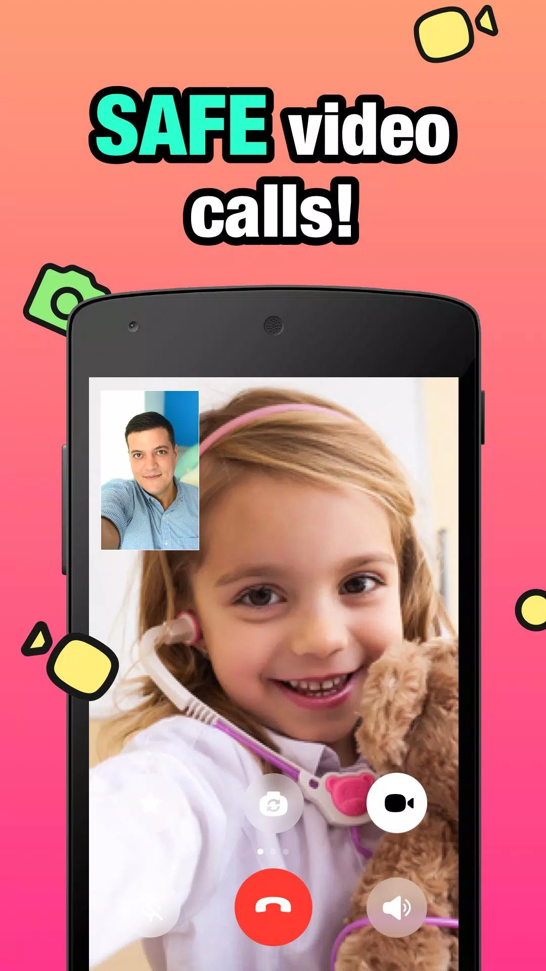 JusTalk Kids - Safe Video Chat and Messenger Screenshot 1