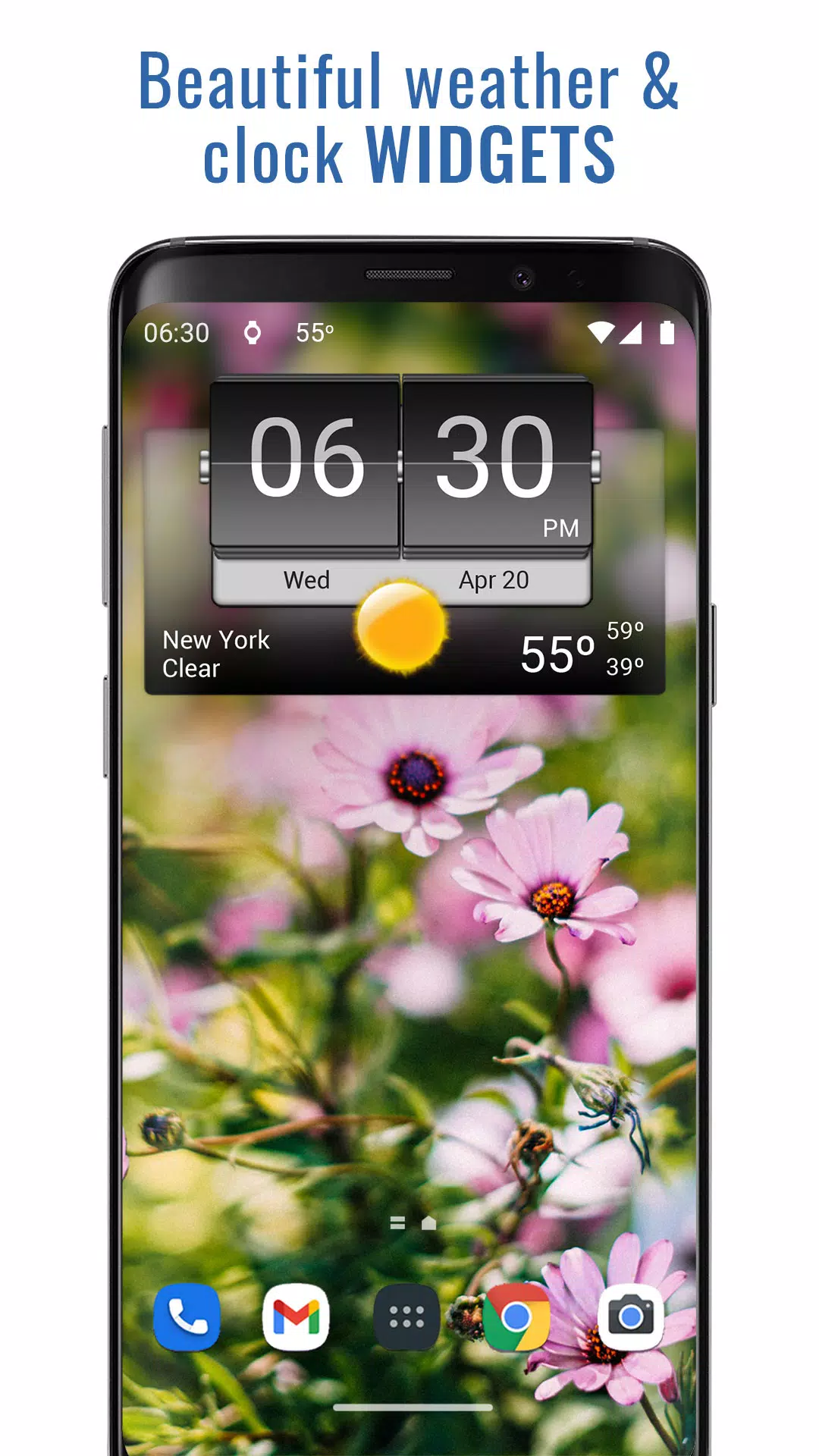 3D Flip Clock & Weather スクリーンショット 1