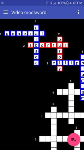 Video Crossword Screenshot 2