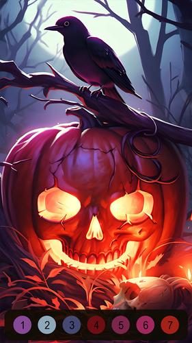 Halloween Witch Coloring Games スクリーンショット 3