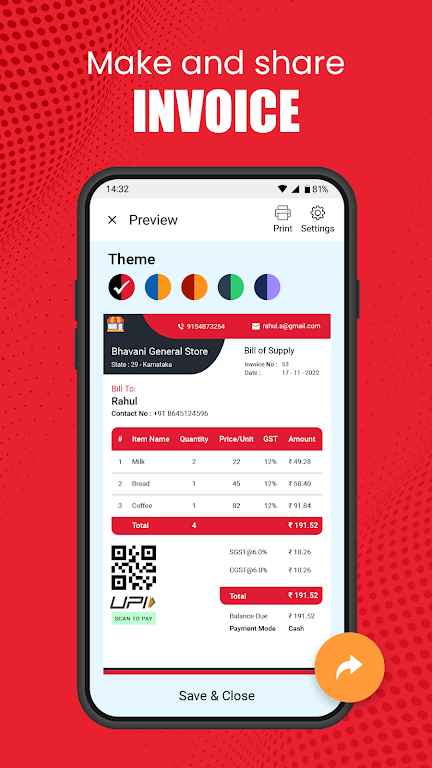 Vyapar Invoice Billing App Ekran Görüntüsü 1