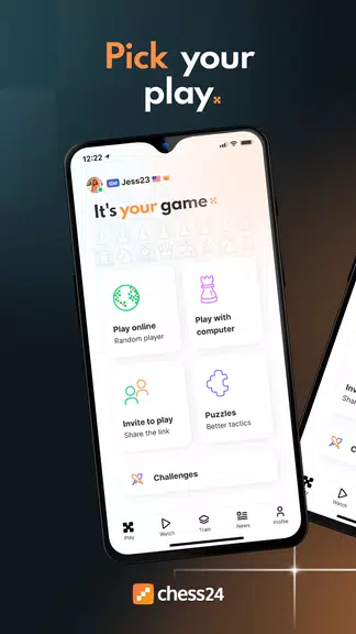 chess24 > Play, Train & Watch应用截图第1张