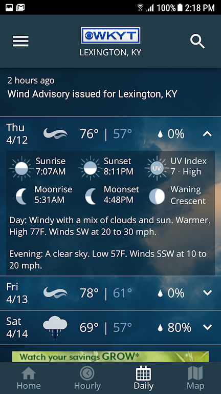 WKYT Weather Ekran Görüntüsü 4