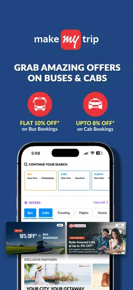 MakeMyTrip Hotels, Flight, Bus应用截图第3张